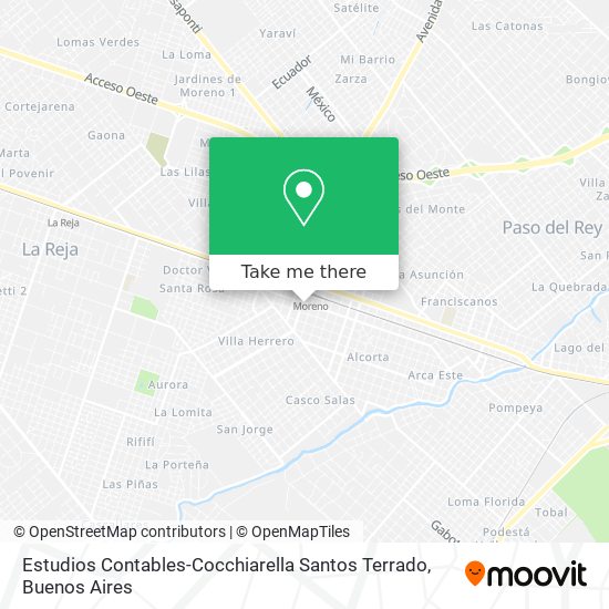 Estudios Contables-Cocchiarella Santos Terrado map