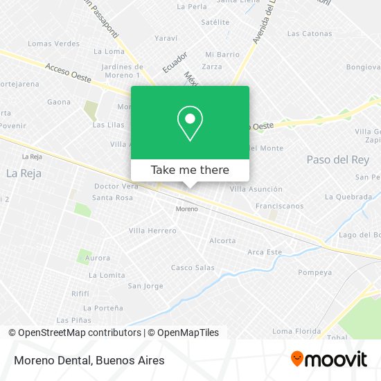 Moreno Dental map