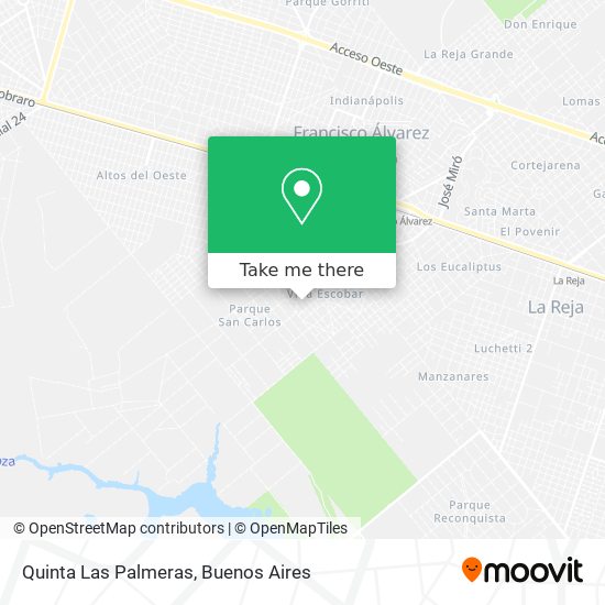 Quinta Las Palmeras map