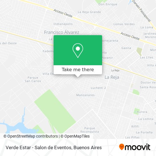 Mapa de Verde Estar - Salon de Eventos