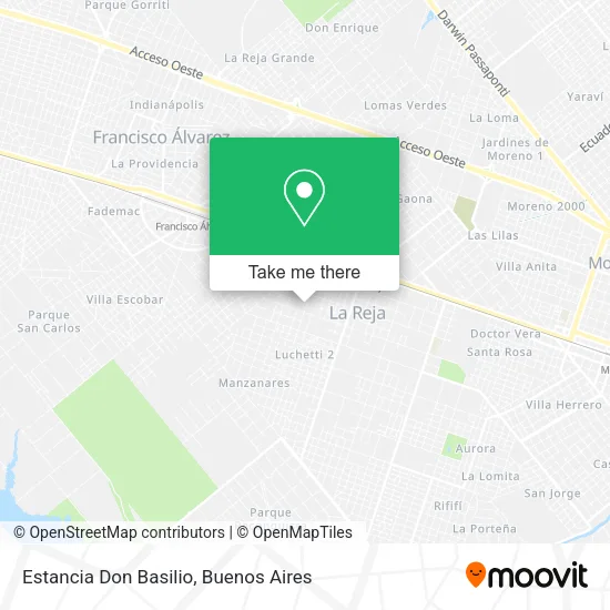 Mapa de Estancia Don Basilio