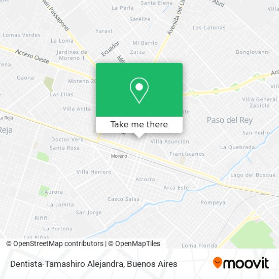 Dentista-Tamashiro Alejandra map