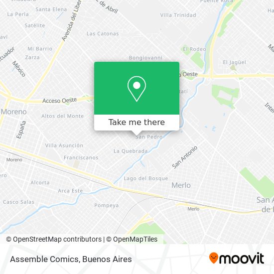 Mapa de Assemble Comics