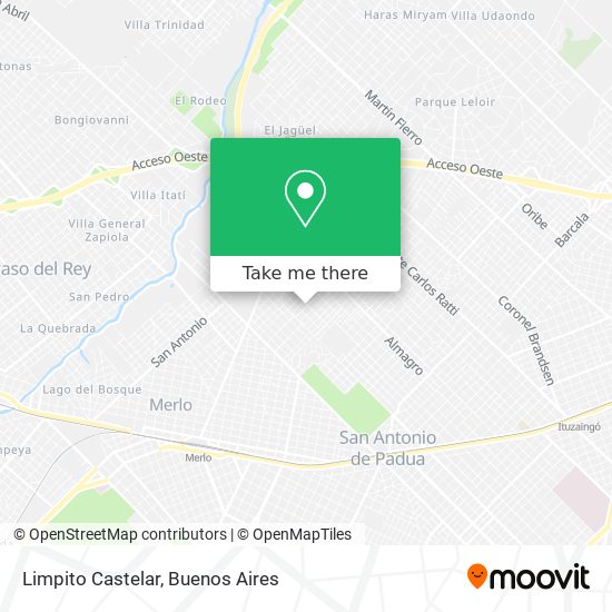 Limpito Castelar map