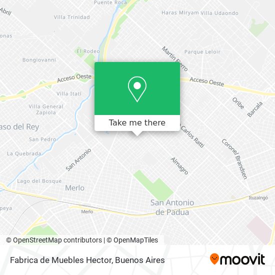 Mapa de Fabrica de Muebles Hector