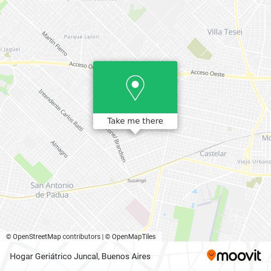 Mapa de Hogar Geriátrico Juncal