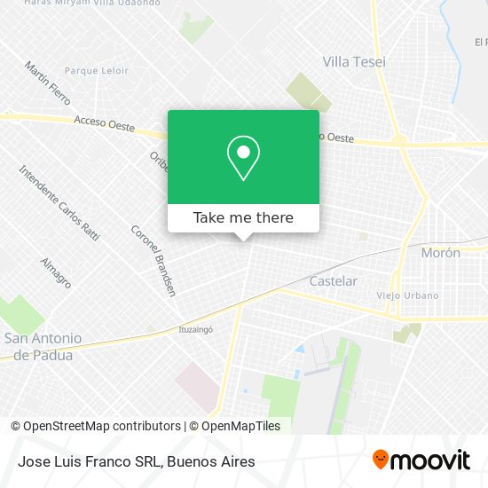 Jose Luis Franco SRL map