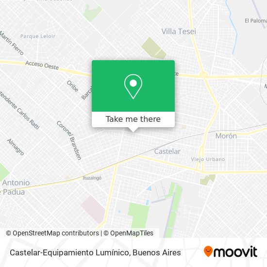 Mapa de Castelar-Equipamiento Lumínico