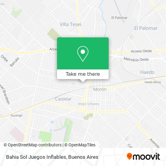 Bahia Sol Juegos Inflables map