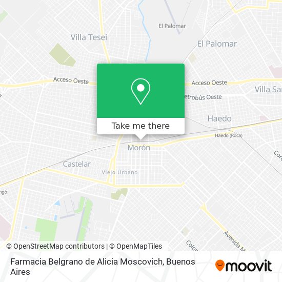 Farmacia Belgrano de Alicia Moscovich map