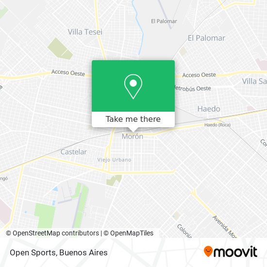 Mapa de Open Sports