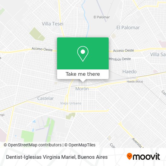 Mapa de Dentist-Iglesias Virginia Mariel