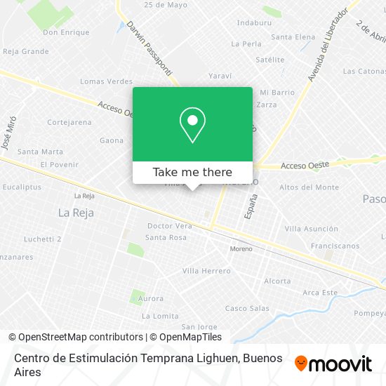 Mapa de Centro de Estimulación Temprana Lighuen