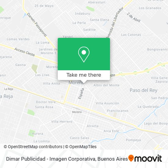 Mapa de Dimar Publicidad - Imagen Corporativa