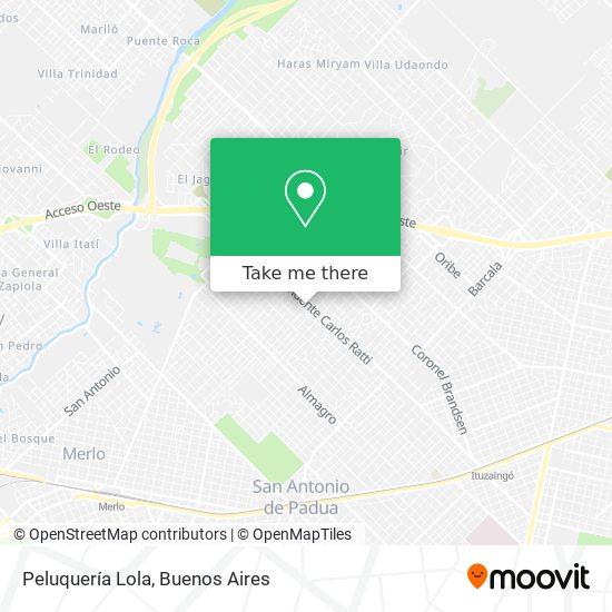 Peluquería Lola map