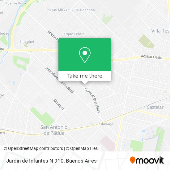 Jardin de Infantes N 910 map