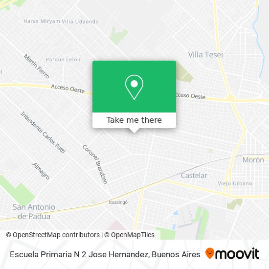 Escuela Primaria N 2 Jose Hernandez map