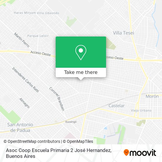 Asoc Coop Escuela Primaria 2 José Hernandez map