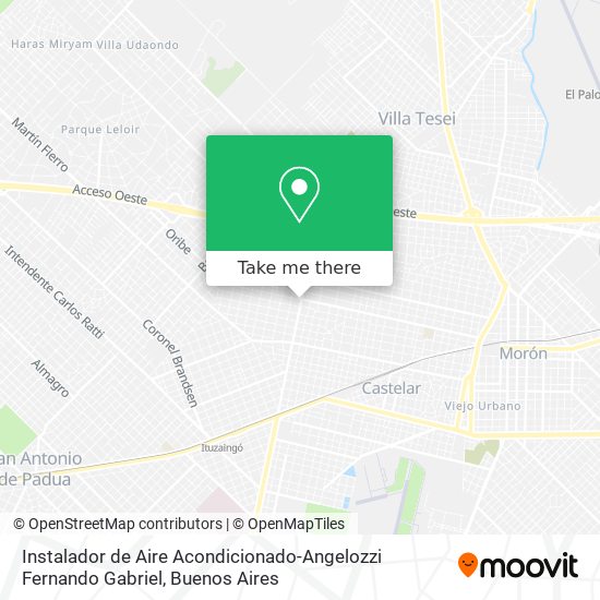 Instalador de Aire Acondicionado-Angelozzi Fernando Gabriel map