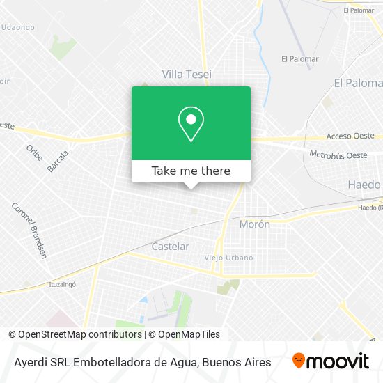 Ayerdi SRL Embotelladora de Agua map