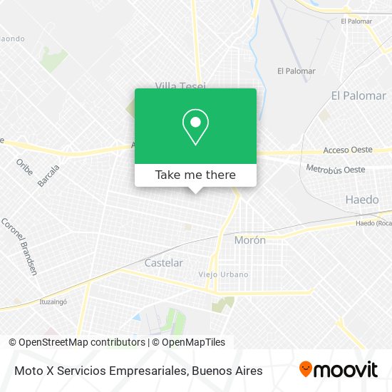 Mapa de Moto X Servicios Empresariales