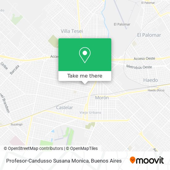 Profesor-Candusso Susana Monica map
