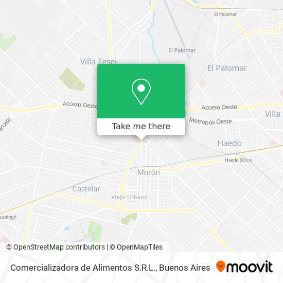 Comercializadora de Alimentos S.R.L. map