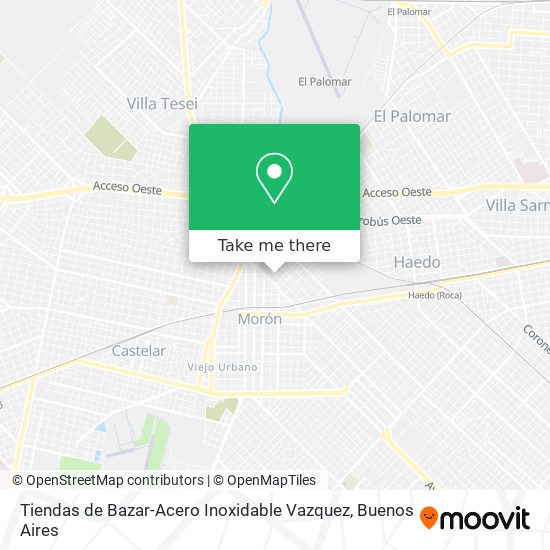 Tiendas de Bazar-Acero Inoxidable Vazquez map