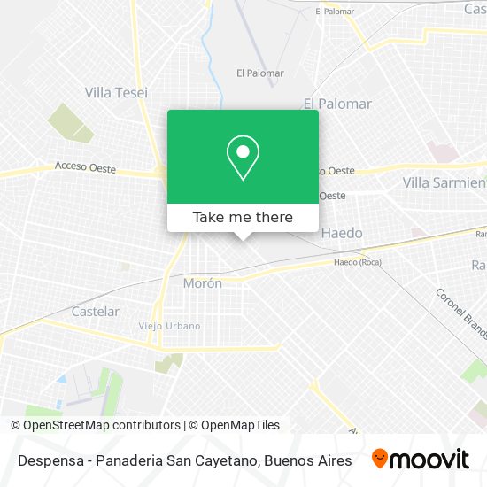 Despensa - Panaderia San Cayetano map