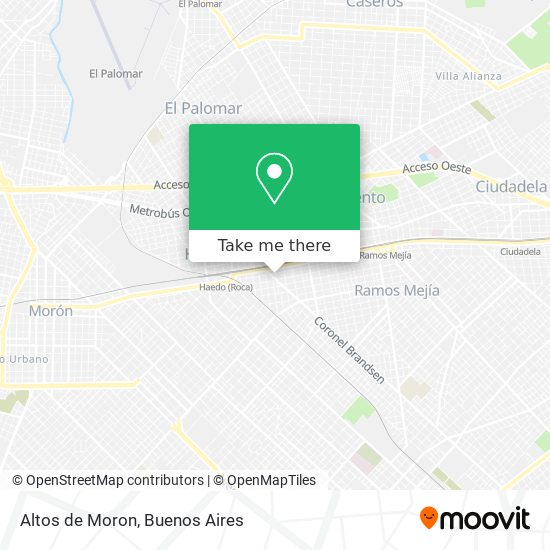 Altos de Moron map