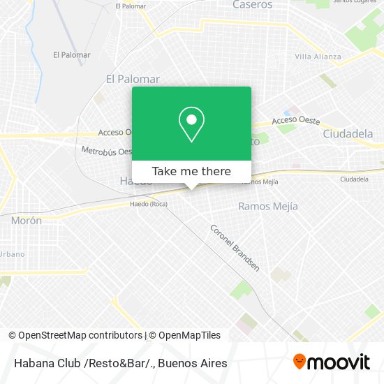 Mapa de Habana Club /Resto&Bar/.