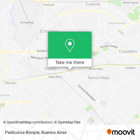 Pedicuros-Bonpie map