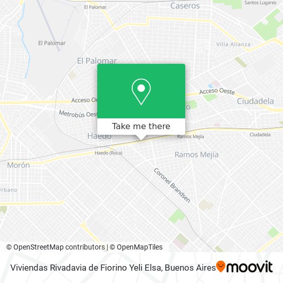 Viviendas Rivadavia de Fiorino Yeli Elsa map