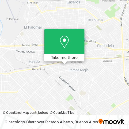 Mapa de Ginecologo-Chercover Ricardo Alberto