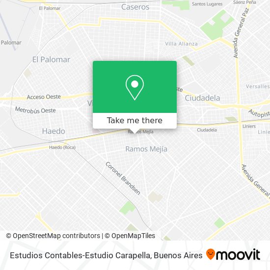 Estudios Contables-Estudio Carapella map