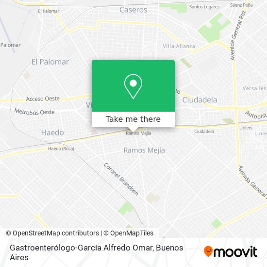Mapa de Gastroenterólogo-García Alfredo Omar