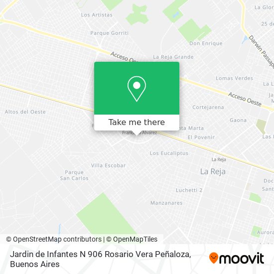 Mapa de Jardin de Infantes N 906 Rosario Vera Peñaloza