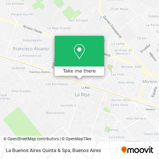 La Buenos Aires Quinta & Spa map