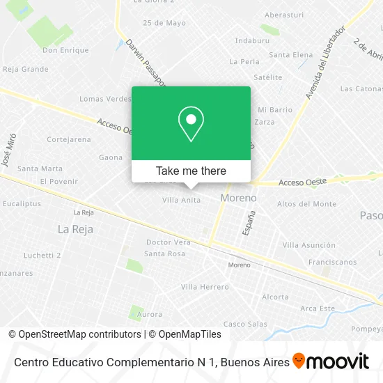 Centro Educativo Complementario N 1 map
