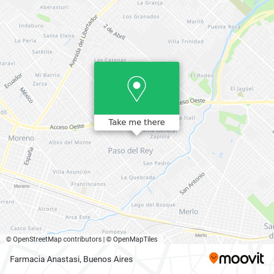 Mapa de Farmacia Anastasi