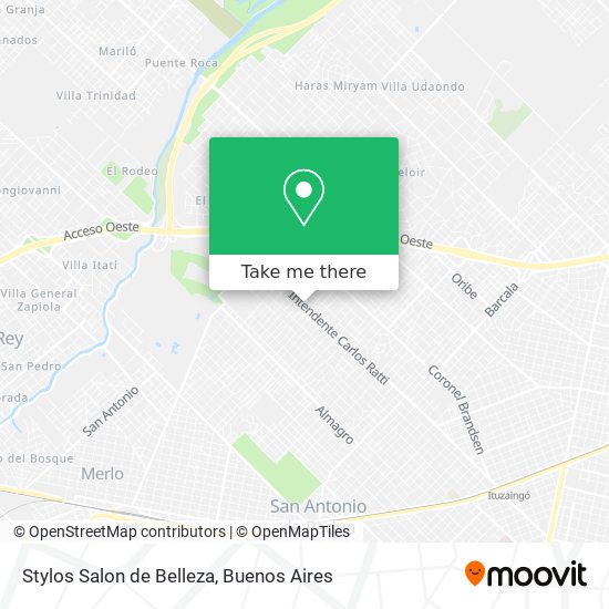 Stylos Salon de Belleza map