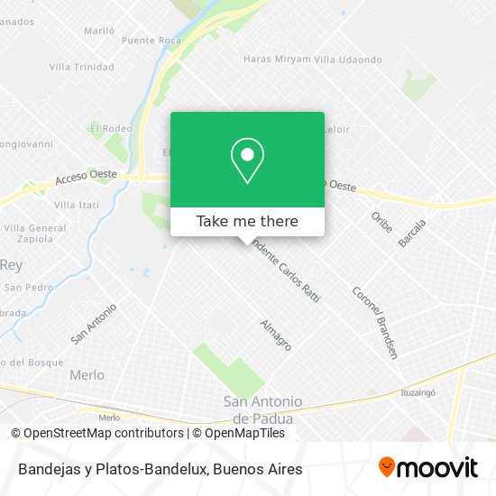 Bandejas y Platos-Bandelux map