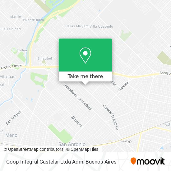 Mapa de Coop Integral Castelar Ltda Adm