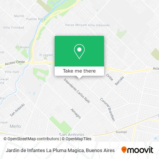 Mapa de Jardin de Infantes La Pluma Magica