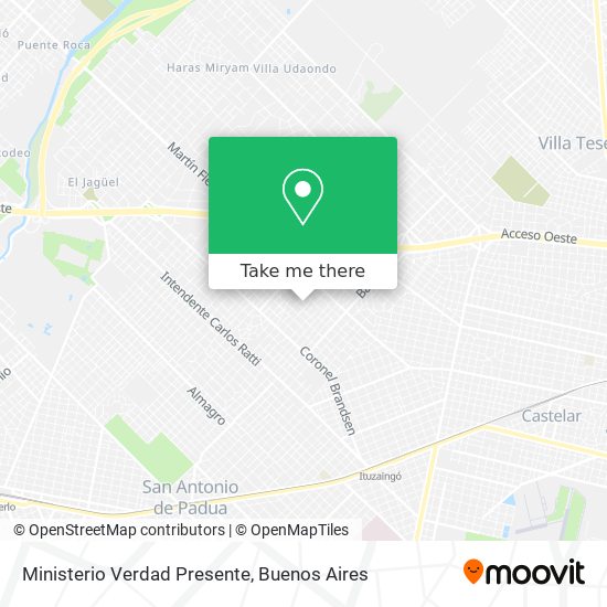 Mapa de Ministerio Verdad Presente