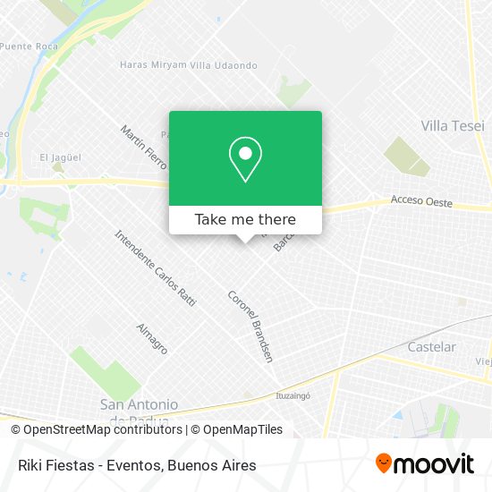 Mapa de Riki Fiestas - Eventos