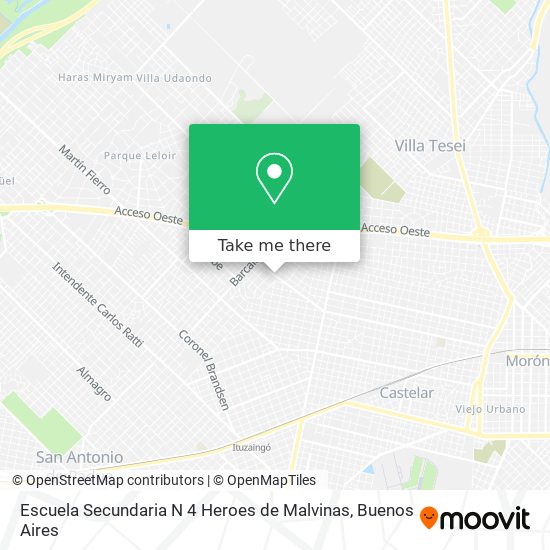 Escuela Secundaria N 4 Heroes de Malvinas map