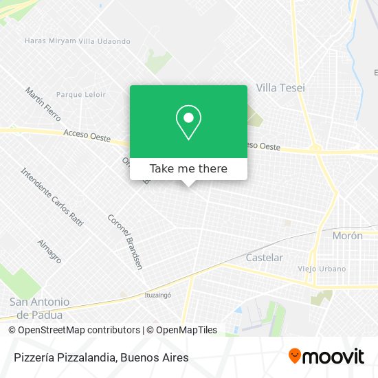 Pizzería Pizzalandia map