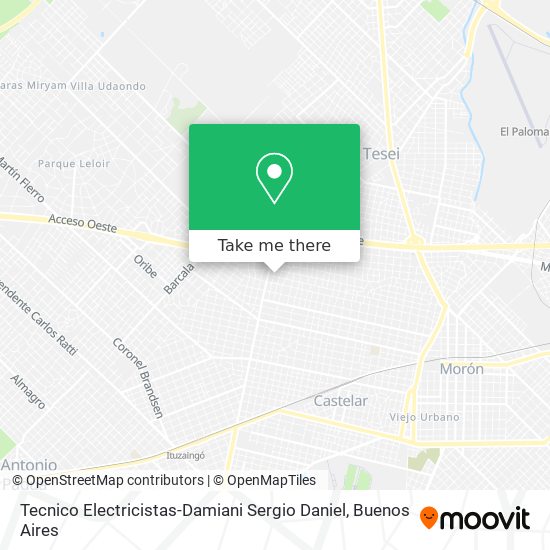 Tecnico Electricistas-Damiani Sergio Daniel map