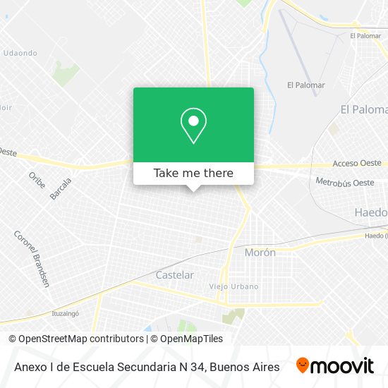 Mapa de Anexo I de Escuela Secundaria N 34